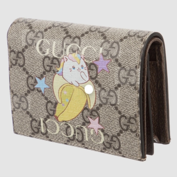 Gucci Rainbow & Stars Bananya Card Case Wallet - Picture 9 of 9